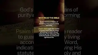 God's Word: PURIFY and TRANSFORM Your Life | #shorts #readthebible