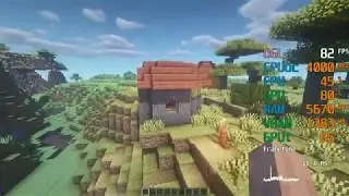 AMD Radeon RX 570 -- AMD Athlon 3000G OCed -- Minecraft FPS Test BSL Shaders
