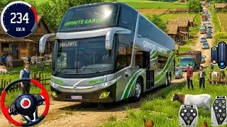 Real Double Decker Bus Simulator - Bus Driving Game 2025 - Bus Game Android Gameplay