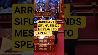 EDWIN SIFUNA arrogantly replies to the speaker in senate