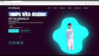 How to make Personal portfolio website using html css and JavaScript in 2025 ||Just in three minutes