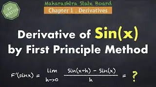 Derivative of Sin(x) using First Principle Method || Class 12 Maths || Digital Master
