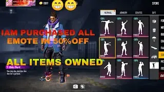 IAM PURCHASED ALL EMOTE IN 50 % OFF ALL EMOTE ✔️ GAMINGZONE