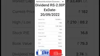 National Aluminium Company Limited (NALCO), dividend anaunsh