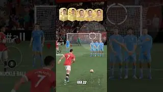 Ronaldo Free Kicks Then vs Now 🎯 FIFA 22 to FC 26 #shorts
