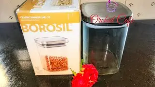 Borosil Classic Square Glass Jar |Product Review |Lightest & Airtight Container | Unboxing|Ep: No:51