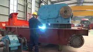 Open winch trolley fabrication for double girder open winch cranes capacity up to 550 ton