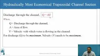 Hydraulic Most Economical Trapezoidal Channel Section