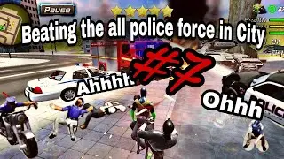 Rope frog ninja hero|| Beating the all police officer brutally ||
