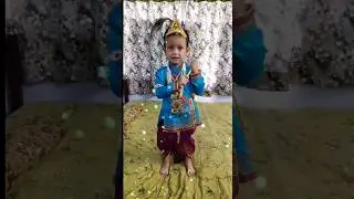 Cute Juhi Krishna Bani Hai #krishnalove #gopal #ytshorts