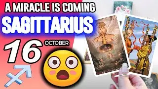 Sagittarius ♐❎𝐀 𝐌𝐈𝐑𝐀𝐂𝐋𝐄 𝐈𝐒 𝐂𝐎𝐌𝐈𝐍𝐆❎ horoscope for today OCTOBER 16 2025 ♐ #sagittarius tarot OCTOBER