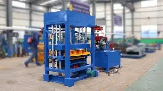 QT4 30 diesel powered block machine for hollow block, standard block, colorful paver and curbstone