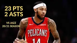 Brandon Ingram 23 Pts 1 Reb 2 Asts Highlights vs Utah Jazz | NBA 20/21 Season