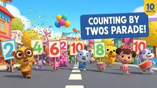 Counting by Twos Parade Adventure Mashup | Fun Math Songs for Kids | Animagic Studio
