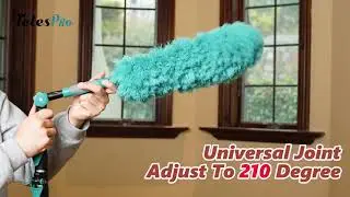 20 Foot High Reach Duster Kit with 5 12FT Extension Pole High Ceiling Dusting