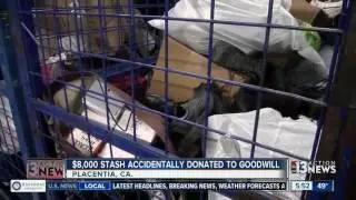 Woman accidentally donates $8,000 to Goodwill