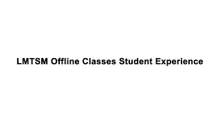 Offline classes