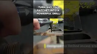 The PowerDrive Threaded Bit Adapter turns any &frac14;&rdquo; ratchet into a powerful drill!