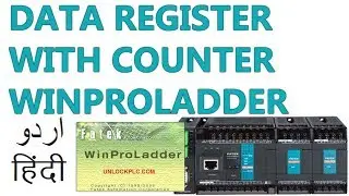 L18- How To Use Data Register With Counter In Fatek Plc Winproladder Hindi Urdu
