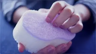 [ASMR Sounds]Ear to Ear Sponge Scratching スポンジシャカシャカ