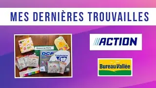HAUL ACTION Nouveautés Dies cut x6 Stickers, Papiers 