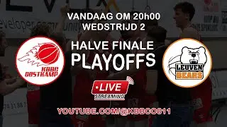 Play-Offs Semi-Final Game 2 | KBBC Oostkamp 🆚 Leuven Bears | Top Division Men 2 | Seizoen 2023-2024