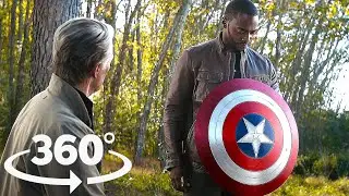 VR 360&deg; Captain America Gives Shield to Falcon  - Avengers Endgame (2019)