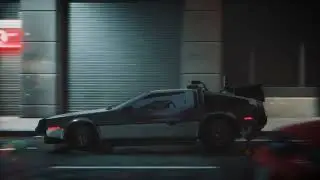Delorean Time Machine from Back to The Future - CG Cinematic Car Animation.