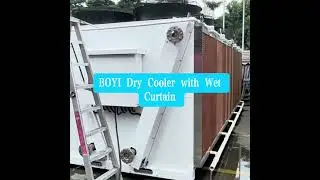 BOYI Dry Cooler with Wet Curtain #customized #factory #machine #manufacturing
