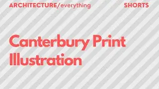 Architecture Illustration Canterbury #shorts
