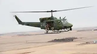 UH-1N Iroquois — защита конвоя грузовиков