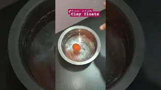 Clay sink and other Clay float? #sinkandfloat #scienceexperimentathome #easyexperiment #scienceshort