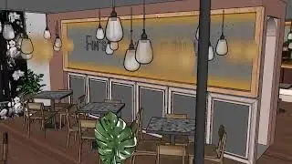 Fin Sushi & Grill Renovation | Interior Design Animation | Beacon Hill, Cambridge