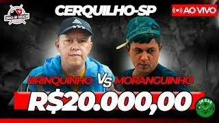 GRANDE JOGO - MORANGUINHO X BRINQUINHO  - SINUCA AO VIVO EM CERQUILHO SP