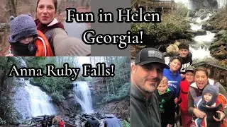 Hiking Anna ruby Falls, in December! A beautiful waterfall near Helen Georgia!