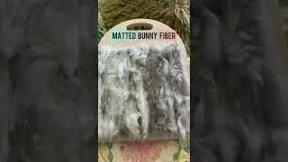 Matted Angora Bunny Fiber Spun to Art Yarn #♻️ #angorarabbit