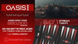 2025 Dubai Oasis International Backgammon Cup | Masters Rounds 1 - 3