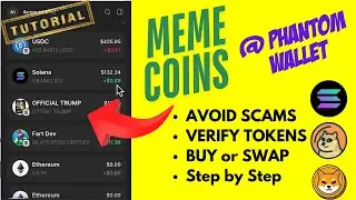 Phantom Wallet Meme Coin Swap & Trading Tutorial | Meme Tokens on Solana - Buy Sell Meme Coins