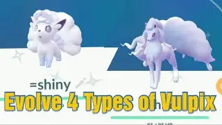 Evolving 4 Types of Vulpix | Shiny included