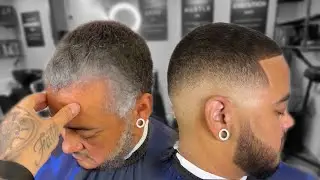 FROM 45 TO 20 😳 THIS CUT CHANGED HIS LIFE!💈 BARBER TUTORIAL