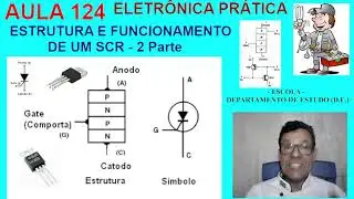 AULA 125 - ELETRÔNICA PRATICA - ESTRUTURA E FUNCIONAMENTO DE UMA SCR - 2 Parte