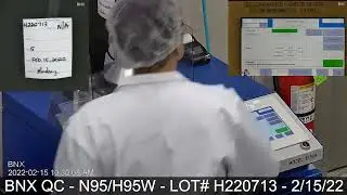 BNX Lot # H220713- NIOSH N95 Mask Respirator Quality Control Review - Model H95W - 02/15/22