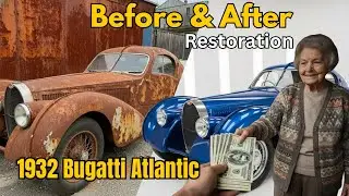 ASMR Restoration of a 1932 Bugatti Atlantic — Satisfying Rust Removal & Rebuild