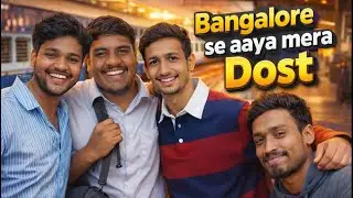 Finally Bhai Aa Gaya Bhopal! 😭🔥Railway S. Se Full Masti Pickup Vlog | Emotional Reunion with Squad