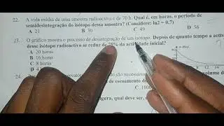 Exercícios de física nuclear para o exame de admissão 