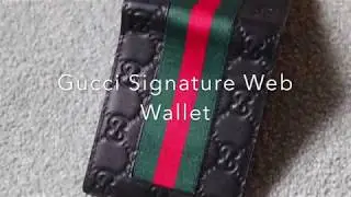 $495 Gucci Signature Web Wallet Review/ Unboxing