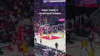 Jabari Smith Jr turnaround jumper #nba #basketball #houston #houstonrockets #jabarismithjr