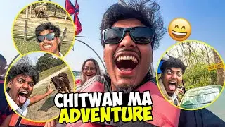 Chitwan Ma Wild Adventure 😱🐘 | Tiger Zone Experience 