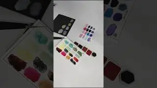 Magical Red Shimmer Watercolor ❤️ Swatching Sparkling Tones ✨
