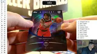 2025-26 TOPPS MIDNIGHT NBA BASKETBALL 8 BOX, 10 SPOT, RANDOM SERIAL # HIGH ROLLER CASE BREAK #HR3